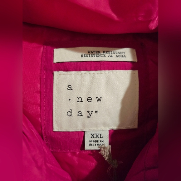 Women's Travel Puffer Jacket - A New Day Pink XXL - Picture 5 of 5